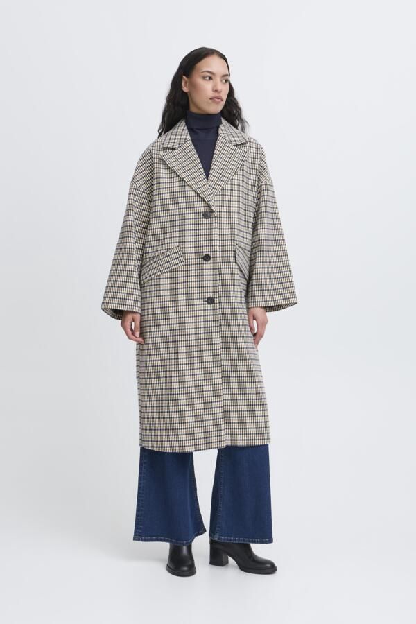 Emmalu Jacket in Dark Navy Multi Check