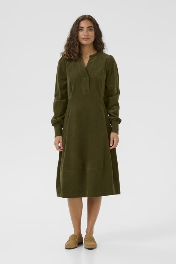 Rhaena Dress in Burnt Olive