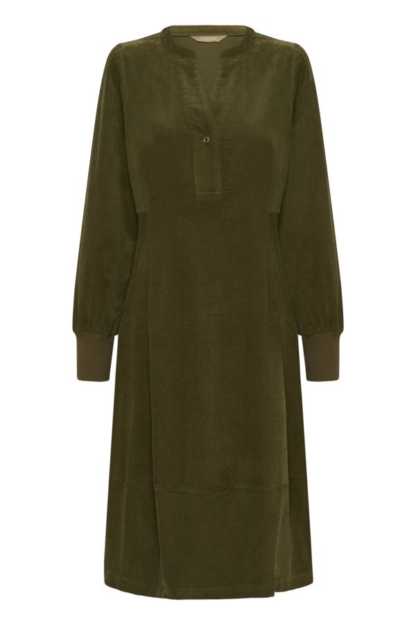 Rhaena Dress in Burnt Olive