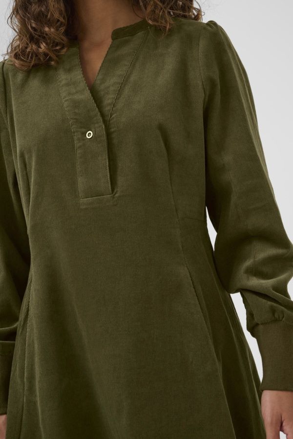 Rhaena Dress in Burnt Olive