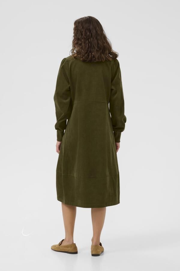 Rhaena Dress in Burnt Olive