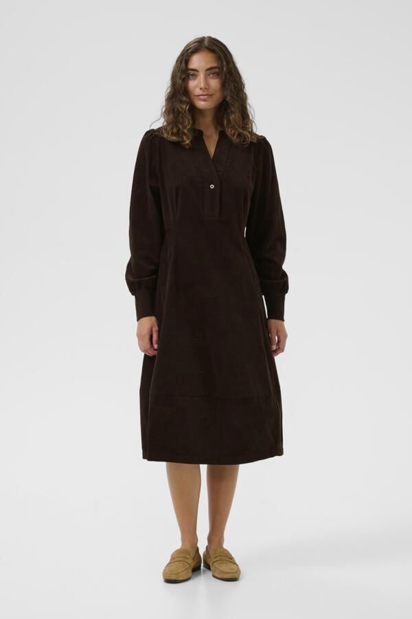 Rhaena Dress in Coffee Bean