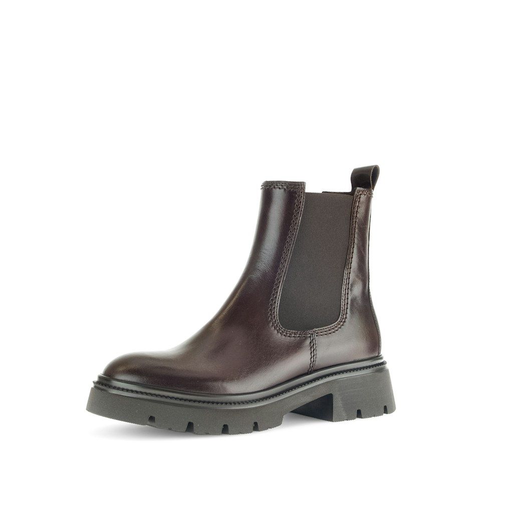 Chelsea Boots with Side Zipper in Brown