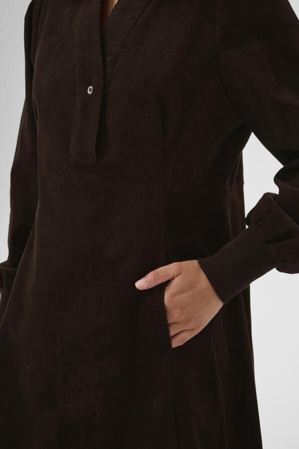 Rhaena Dress in Coffee Bean