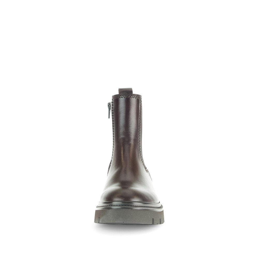 Chelsea Boots with Side Zipper in Brown