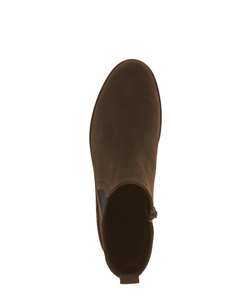 Low Heel Chelsea Boots in Brown