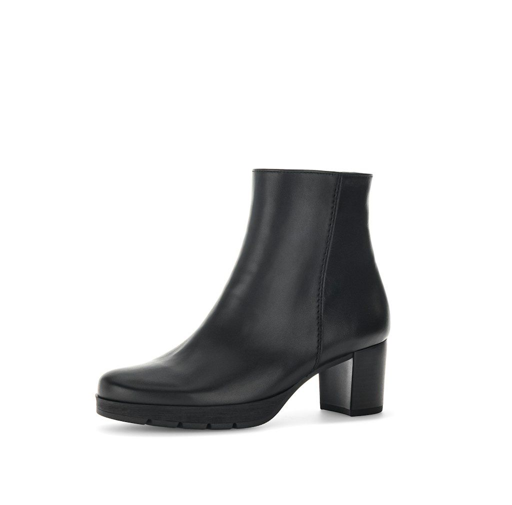 Leather Ankle Boots in Black