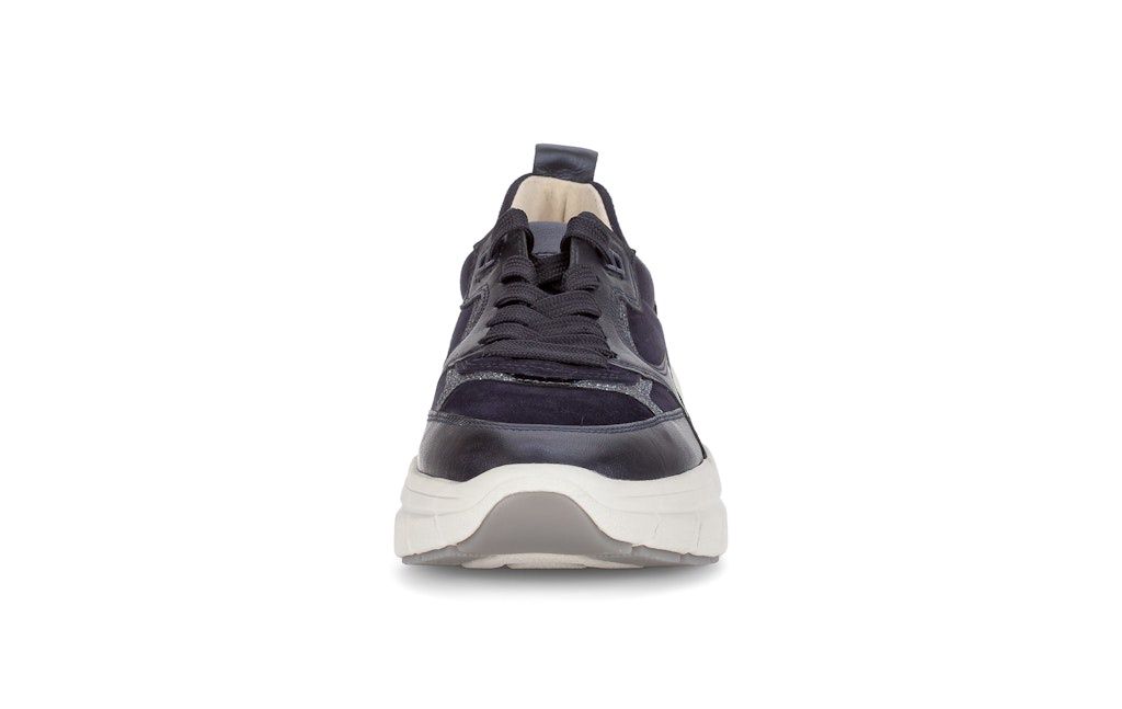 Lace-up Low Sneaker in Navy