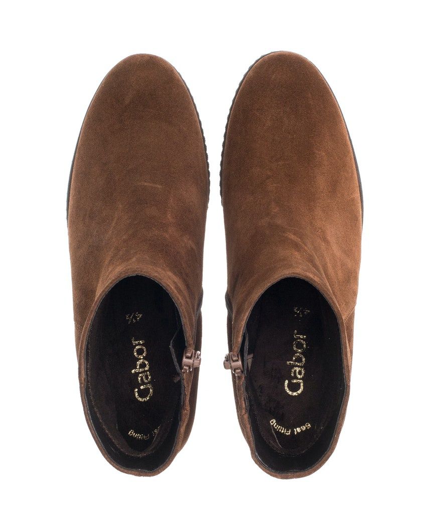 Suede Ankle Boots in Brown