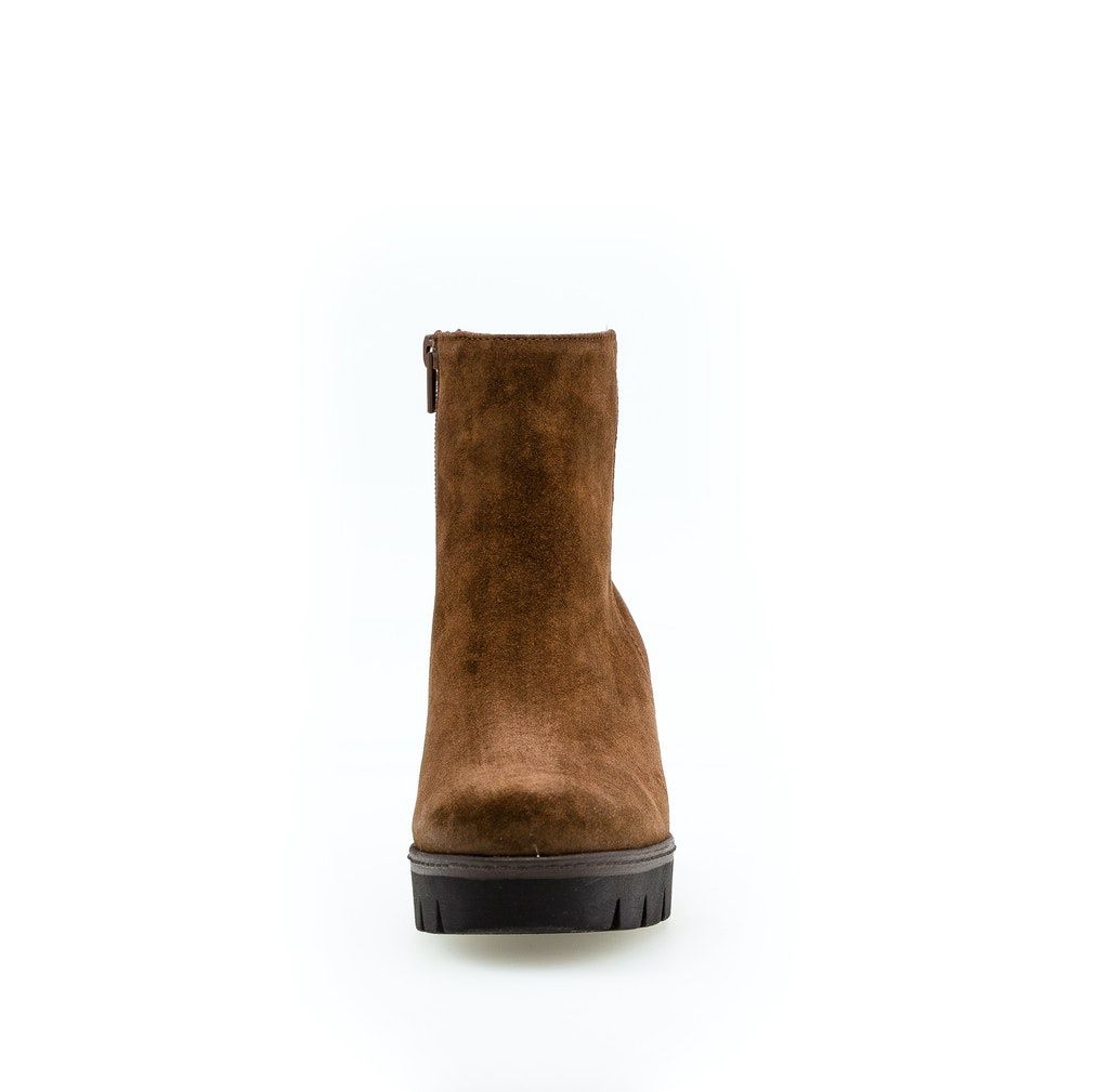 Suede Ankle Boots in Brown
