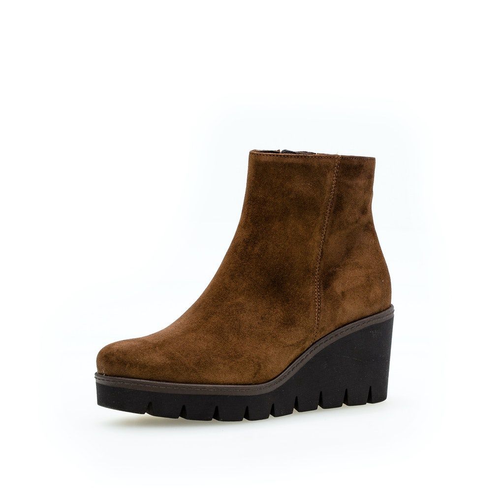 Suede Ankle Boots in Brown