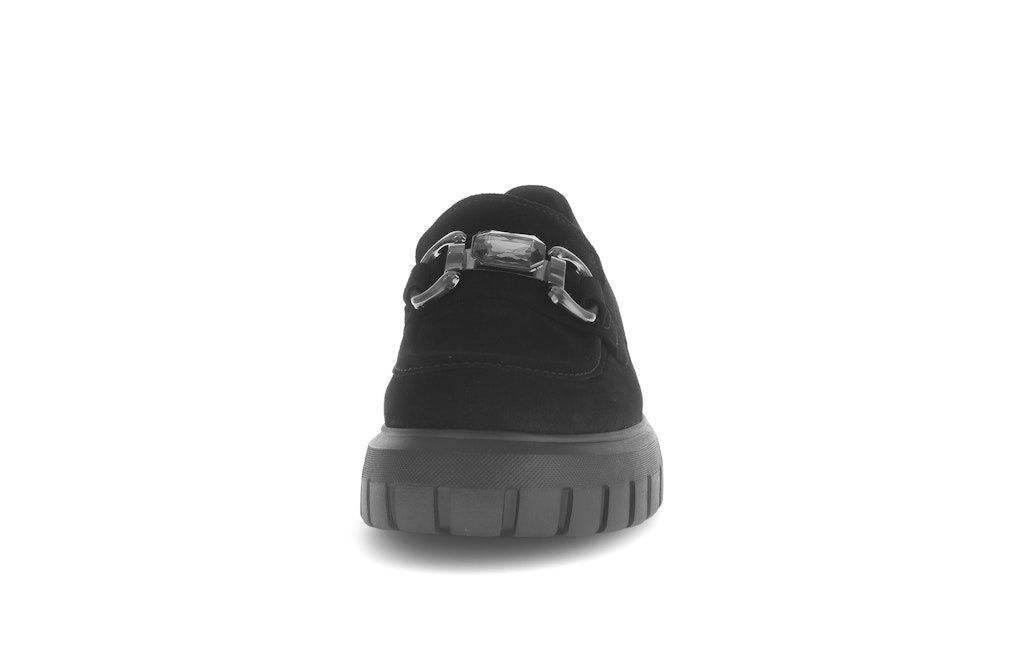 Chunky Sole Loafer in Black
