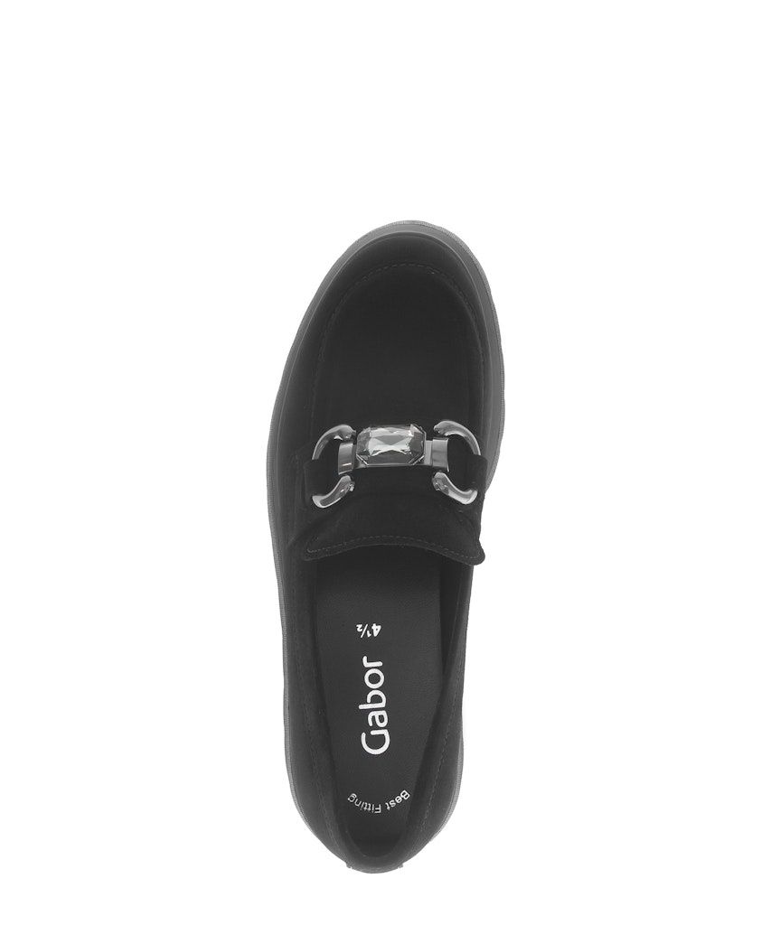 Chunky Sole Loafer in Black
