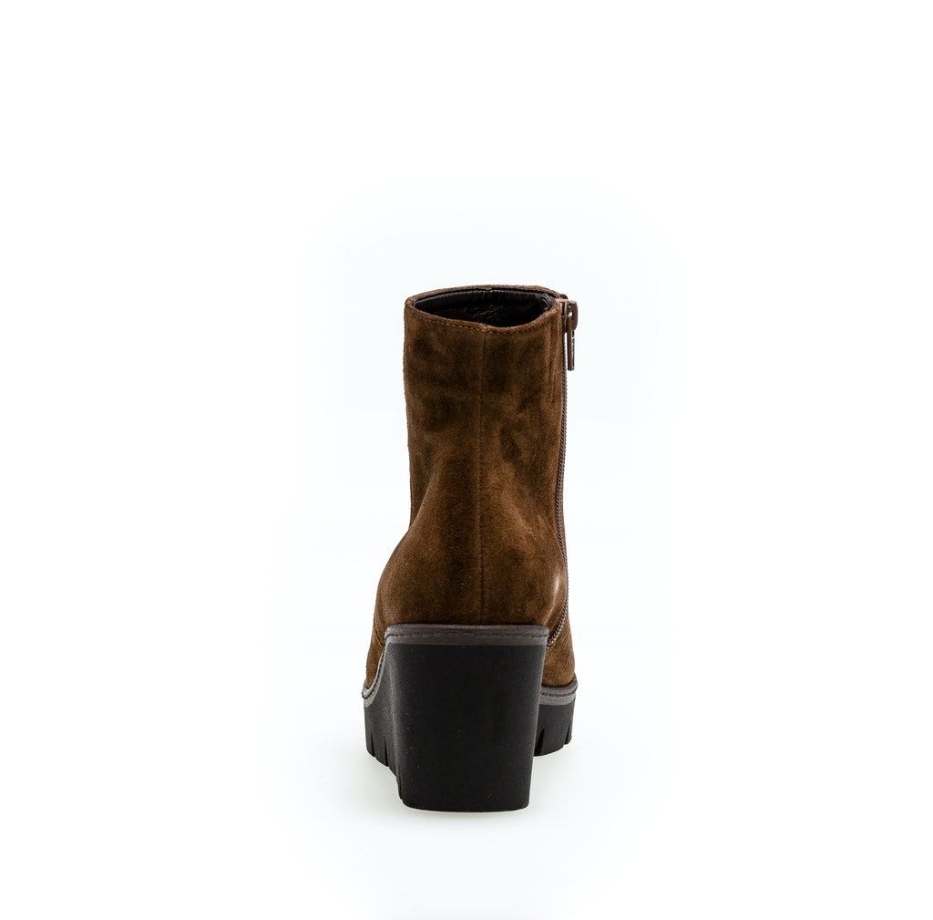 Suede Ankle Boots in Brown