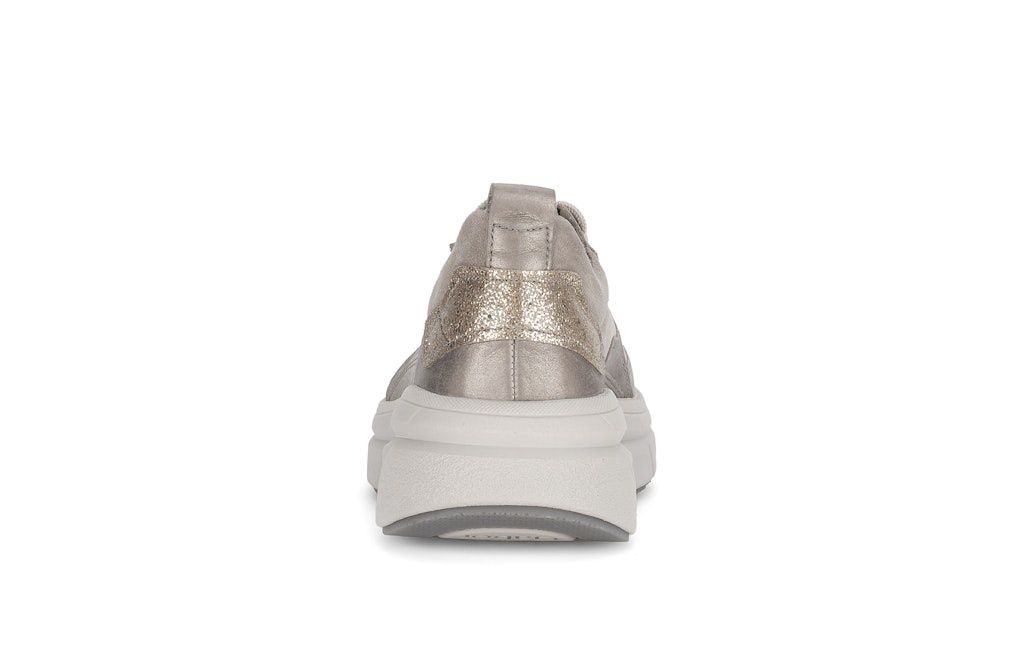 Lace-up Low Sneaker in Beige