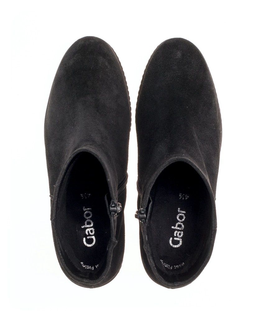 Suede Ankle Boots in Black