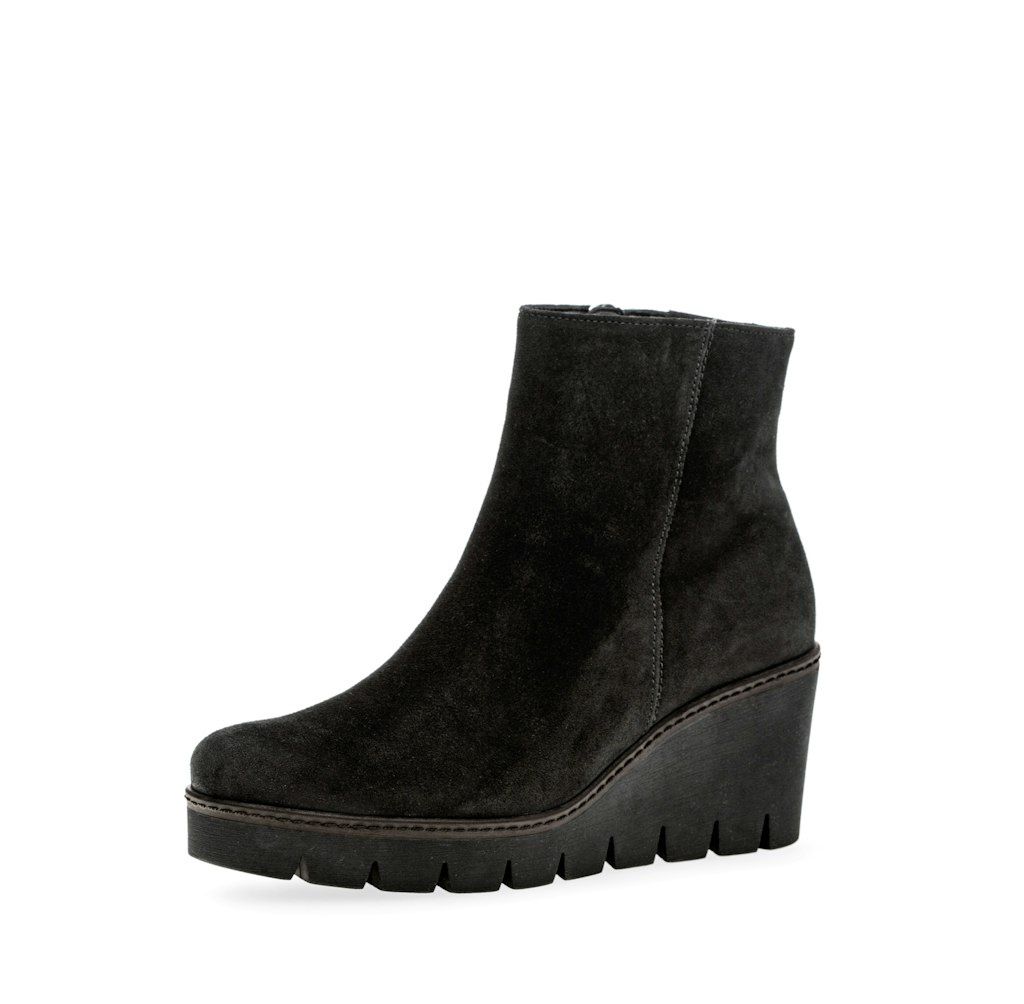 Suede Ankle Boots in Black
