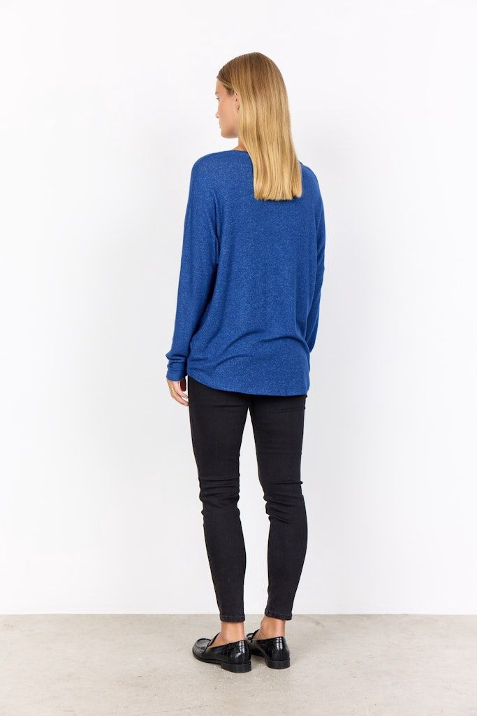 Biara  Blouse in Estate Blue Melange