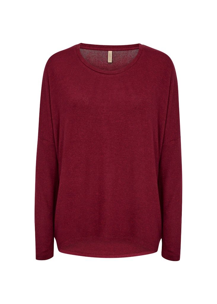 Biara Blouse in Dark Red Mel