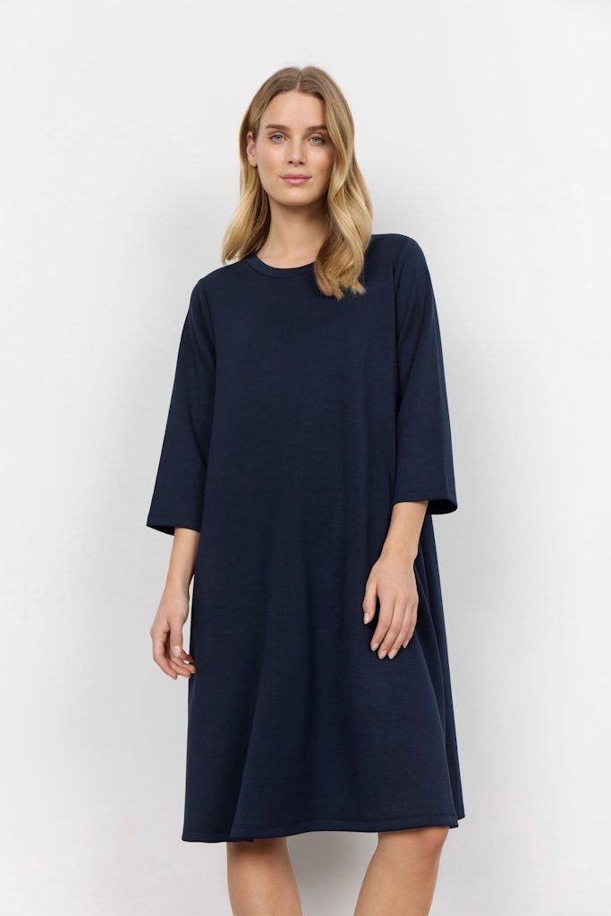 Banu Dress in Navy