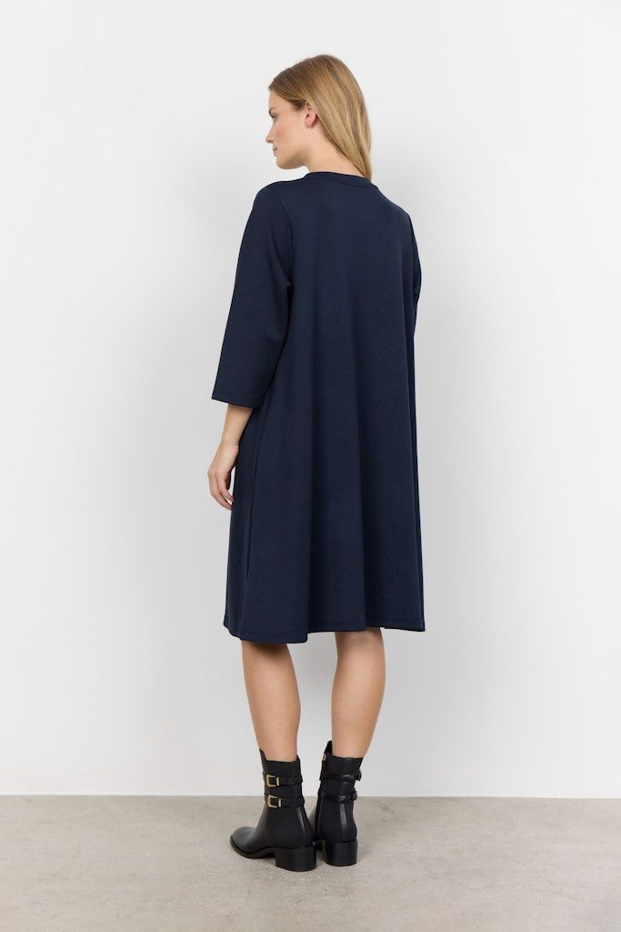 Banu Dress in Navy