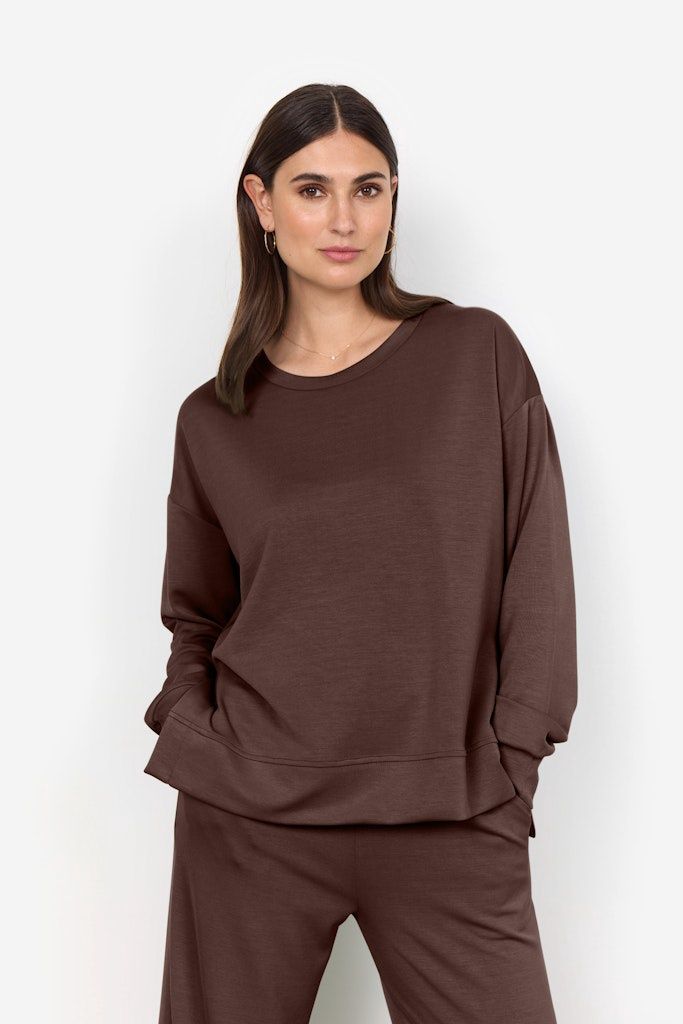 Banu Sweatshirt in Hot Fudge