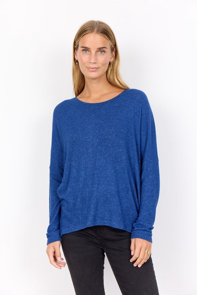 Biara  Blouse in Estate Blue Melange