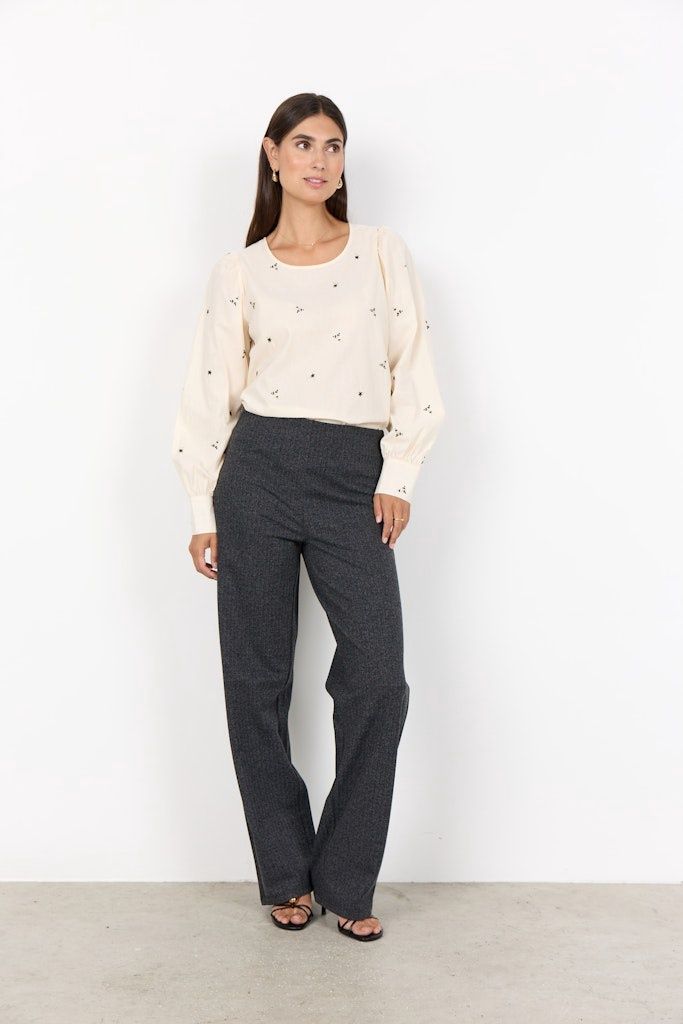 Vinja Pants in Dark Earth Melange Combi