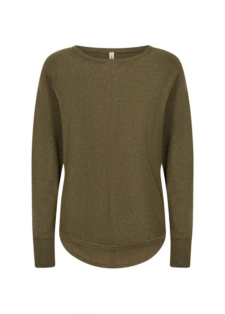 Dollie Pullover in Dark Olive Mel