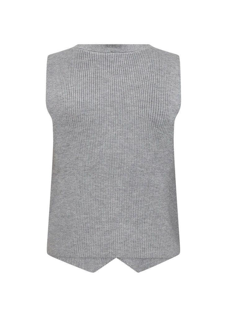 Kanita Waistcoat in Med Grey Melange