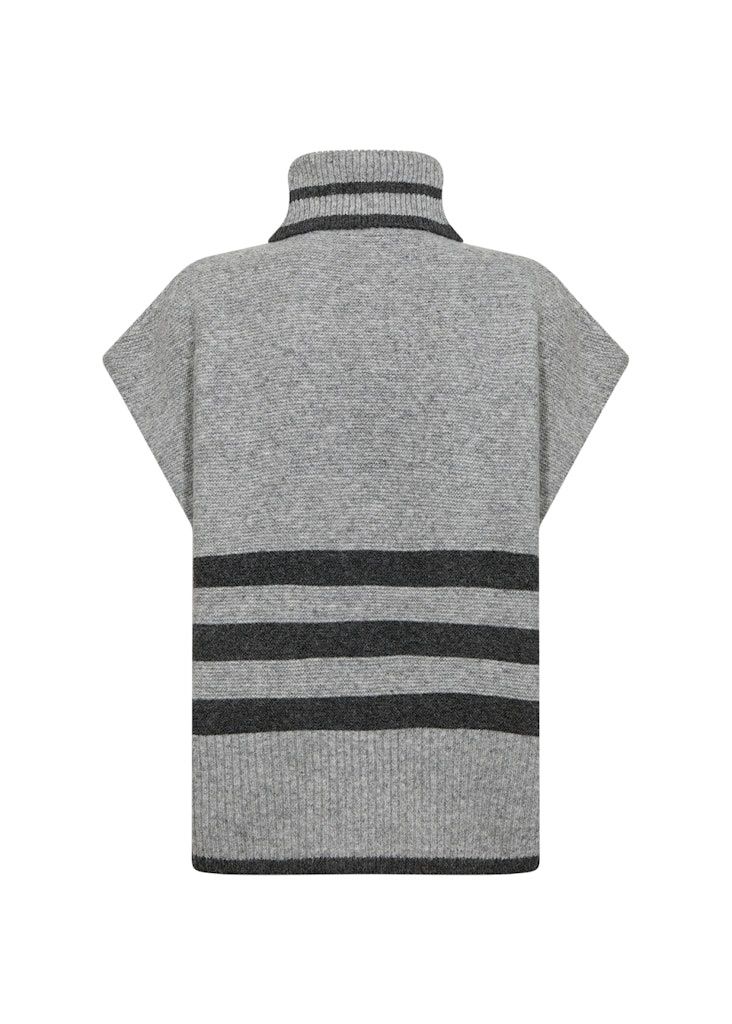 Vif Waistcoat in Med Grey Melange Combi