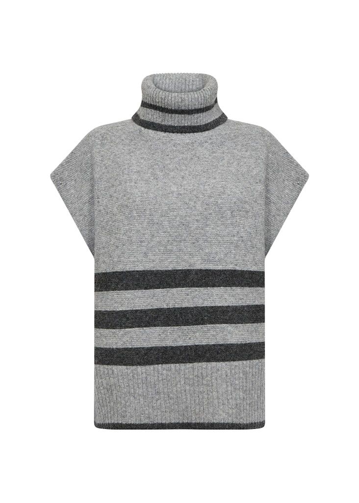 Vif Waistcoat in Med Grey Melange Combi