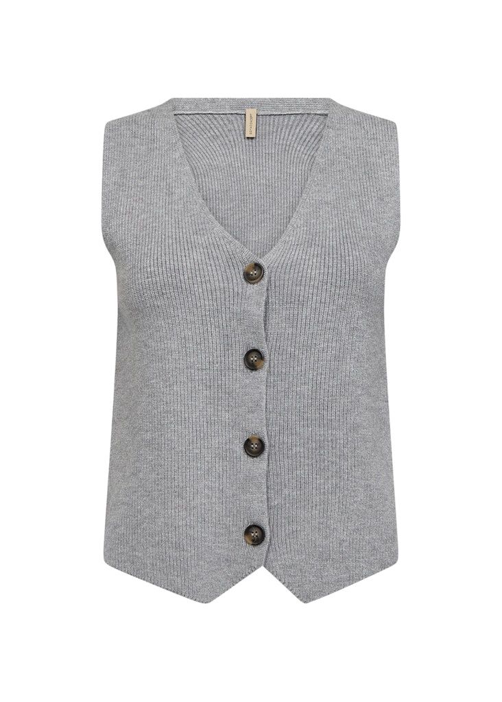 Kanita Waistcoat in Med Grey Melange