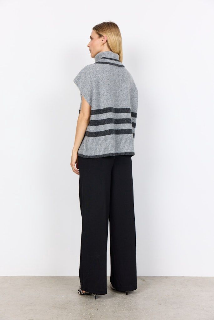 Vif Waistcoat in Med Grey Melange Combi