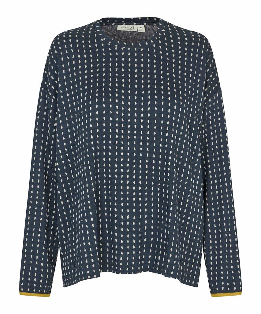 Damira Long sleeve Top in Mood Indigo