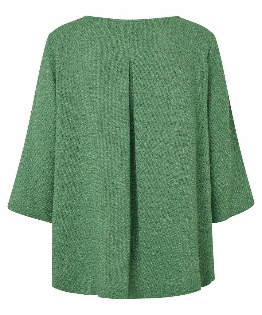 Dovinia 3/4 sleeve Top in Grass Green