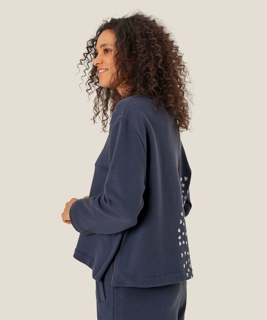 Dayanara Long sleeve Top in Mood Indigo