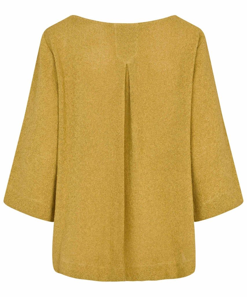 Dovinia 3/4 sleeve Top in Burnish Gold