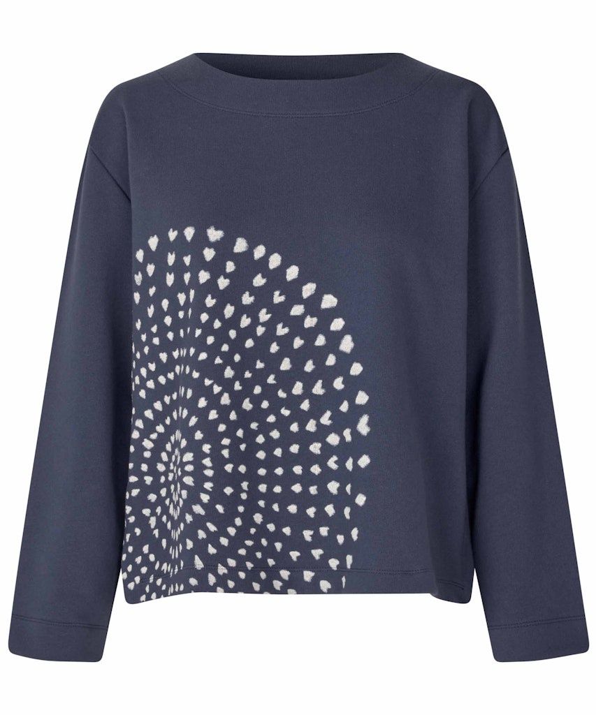 Dayanara Long sleeve Top in Mood Indigo