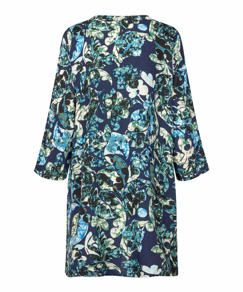 Gali 3/4 sleeve Tunic in Mood Indigo