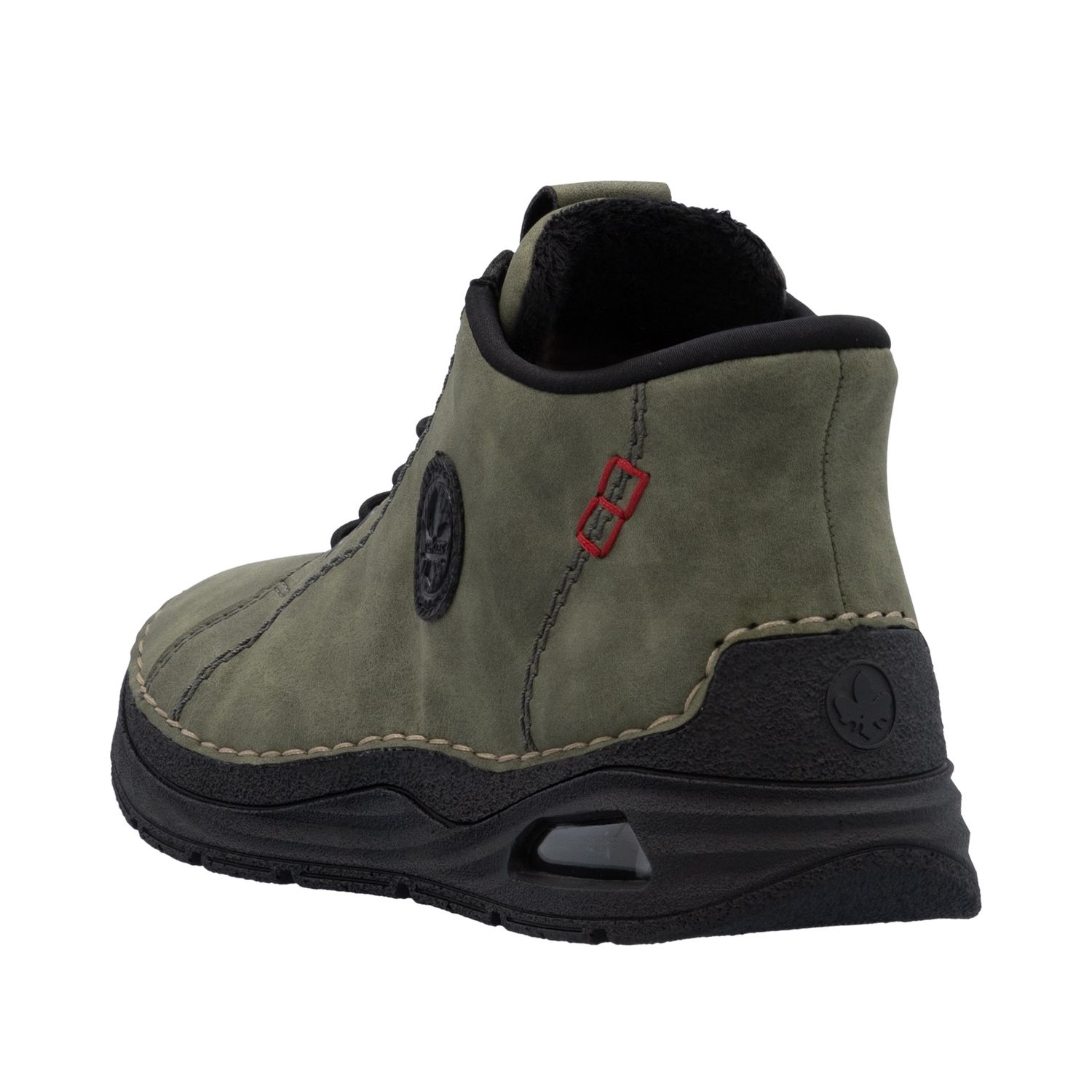 Ankle Boots with Elastic Laces in Green