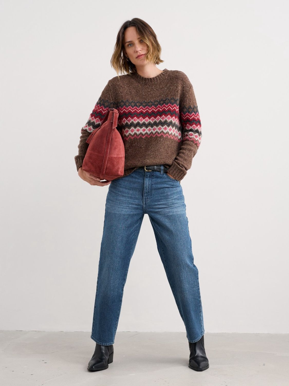 Golden Light Jumper in Sonata Gully Red Sail Mix