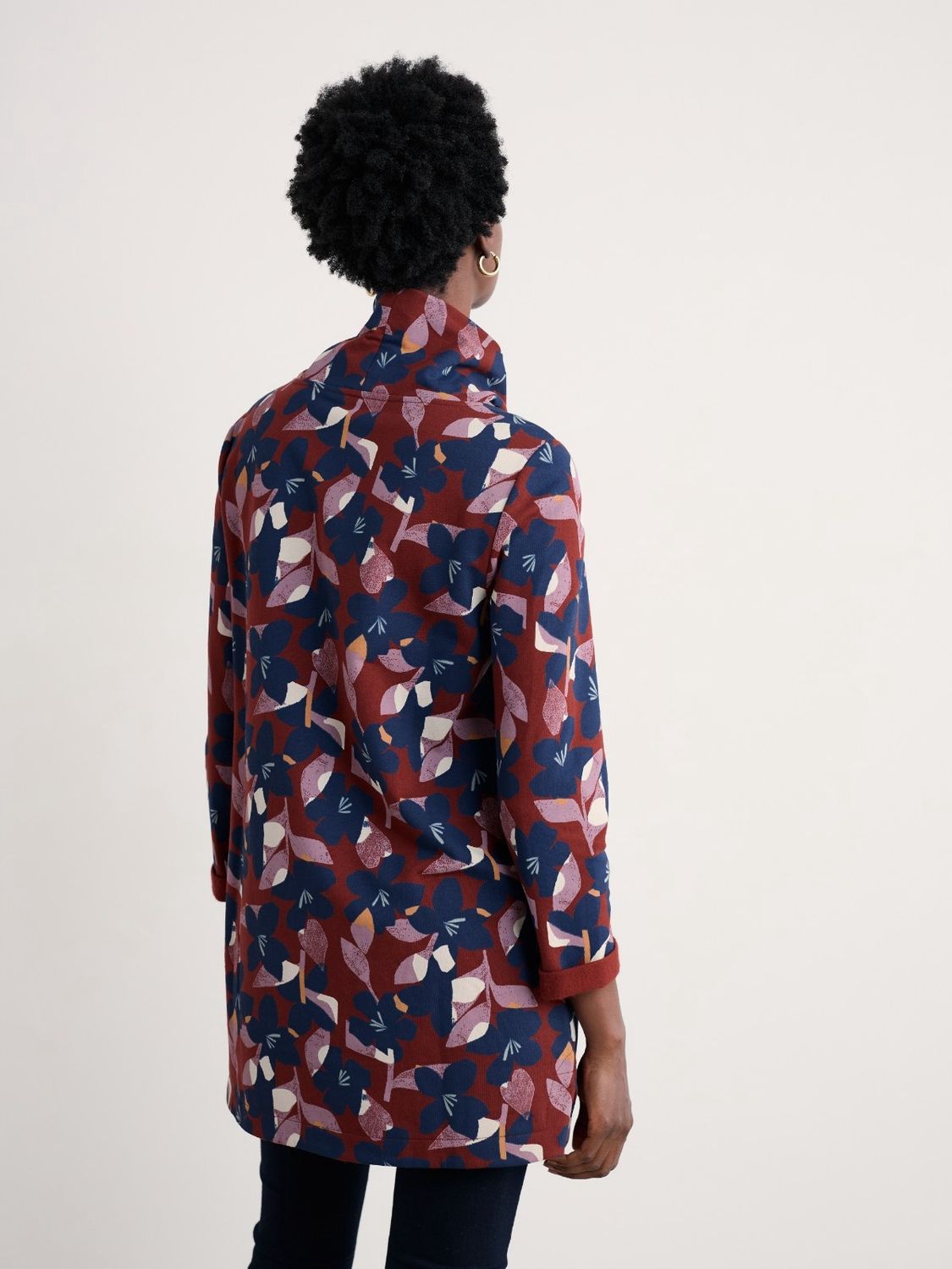 Formative Tunic in Macro Flower Burgundy