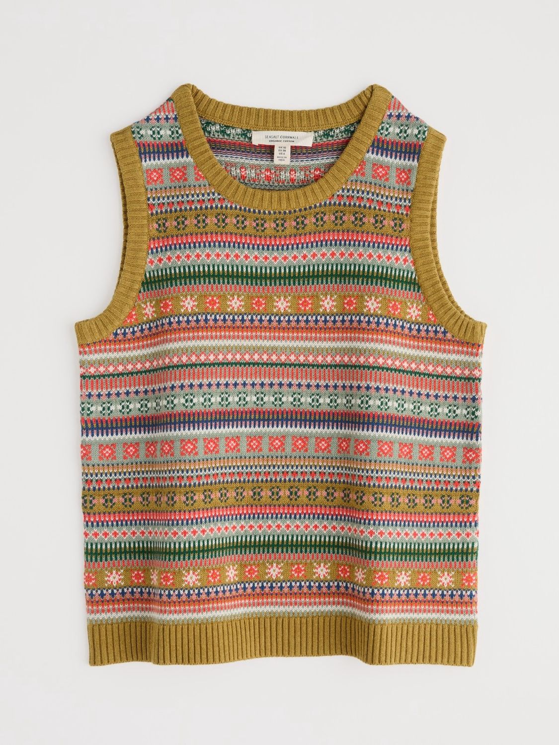 Cove Cottage Vest in Carved Relief Pear Multi