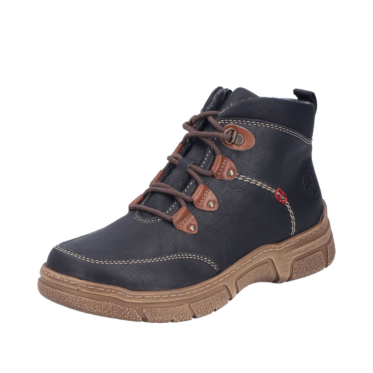 Lace-Up Boots in Black
