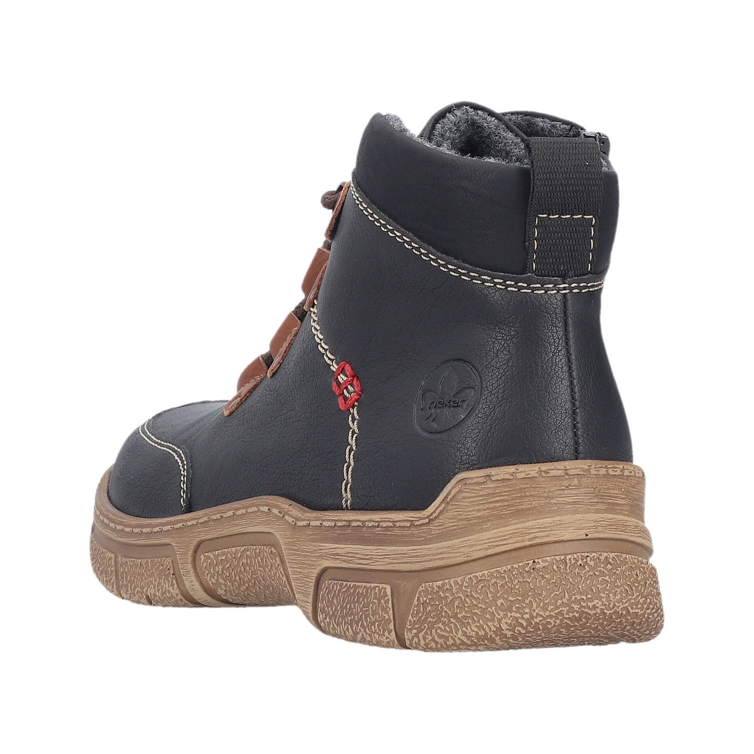 Lace-Up Boots in Black
