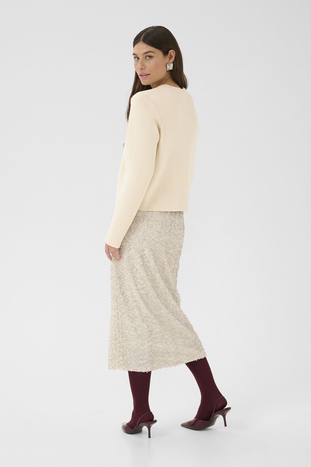 Holiday Cardigan in Fog