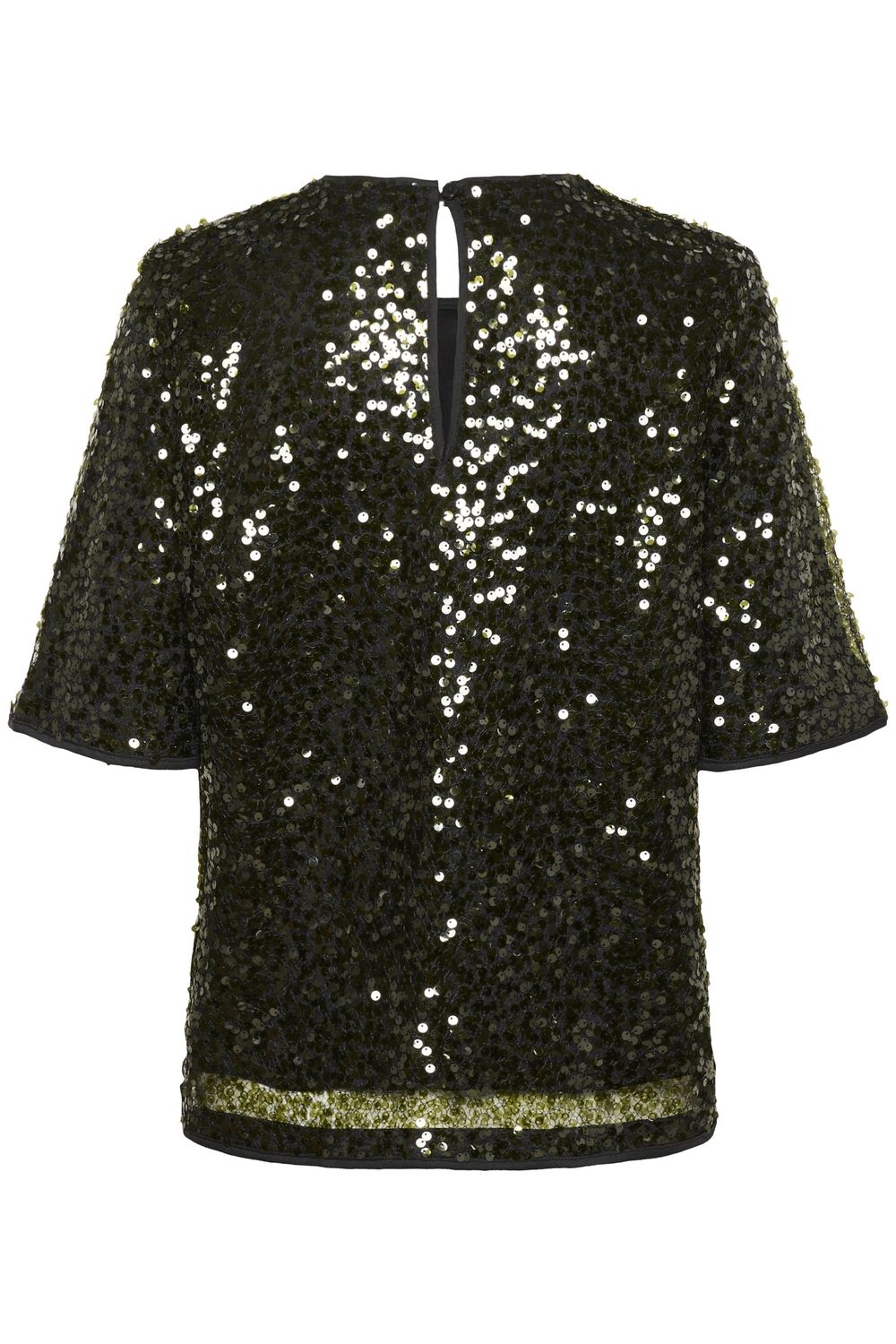 Melia SS Blouse in Olive Night