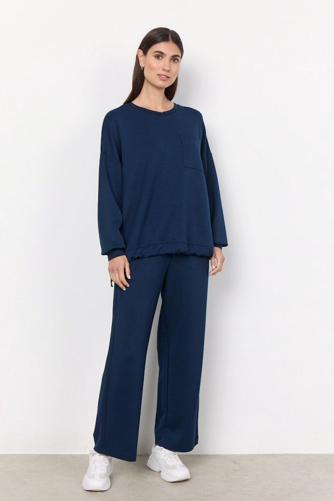 Banu Loose Pants in Navy