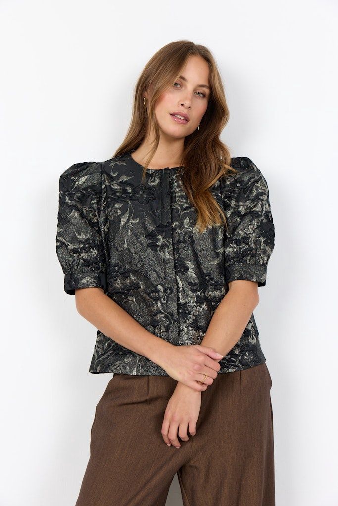 April Jacket in Black Combi